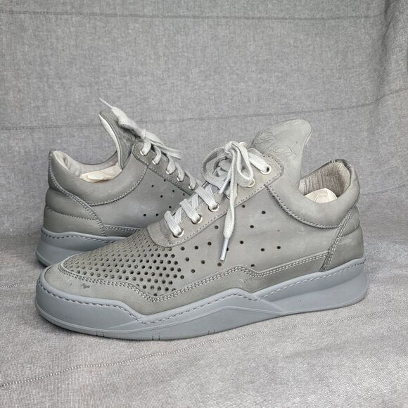 Filling Pieces Gradient Gray Perforated Sneakers Size 39 EU Or 8.5 US Low Top - Picture 1 of 8
